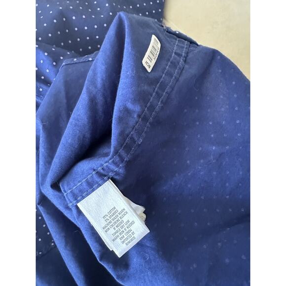 Bonobos Slim Fit 16x32 Long Sleeve Button Down Dress Shirt Blue With Dots - Picture 6 of 6